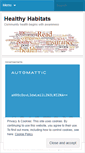 Mobile Screenshot of healthyhabitats.wordpress.com