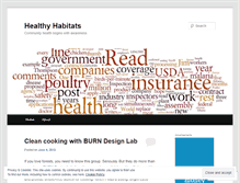 Tablet Screenshot of healthyhabitats.wordpress.com