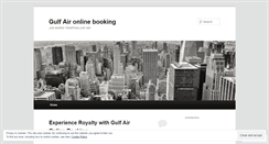 Desktop Screenshot of gulfaironlinebooking.wordpress.com