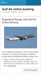 Mobile Screenshot of gulfaironlinebooking.wordpress.com