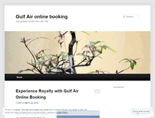 Tablet Screenshot of gulfaironlinebooking.wordpress.com