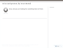 Tablet Screenshot of niccotynne.wordpress.com