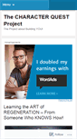 Mobile Screenshot of characterq.wordpress.com