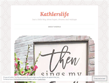 Tablet Screenshot of kathlerslife.wordpress.com