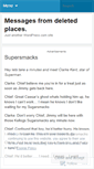 Mobile Screenshot of messagesfromdeletedplaces.wordpress.com