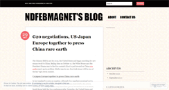 Desktop Screenshot of chinamagnet.wordpress.com