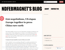 Tablet Screenshot of chinamagnet.wordpress.com