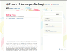 Tablet Screenshot of chanceofmanna.wordpress.com