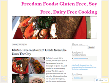 Tablet Screenshot of freedomfoodsglutenfree.wordpress.com