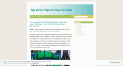 Desktop Screenshot of actionsportstoys4sale.wordpress.com