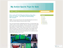 Tablet Screenshot of actionsportstoys4sale.wordpress.com