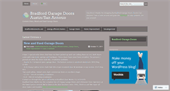 Desktop Screenshot of bradfordgaragedoor.wordpress.com