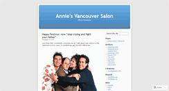 Desktop Screenshot of anniesvancouversalon.wordpress.com