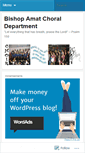 Mobile Screenshot of bishopamatchoir.wordpress.com
