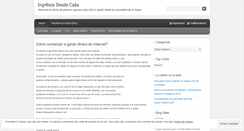 Desktop Screenshot of ingresosdesdecasa.wordpress.com