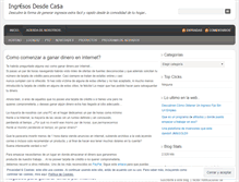 Tablet Screenshot of ingresosdesdecasa.wordpress.com
