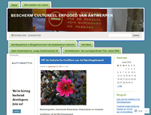 Tablet Screenshot of beschermcultureelerfgoedantwerpen.wordpress.com