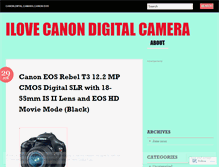 Tablet Screenshot of ilovecanondigitalcamera.wordpress.com