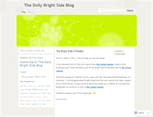 Tablet Screenshot of dailybrightside.wordpress.com