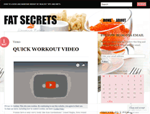 Tablet Screenshot of fatsecrets.wordpress.com