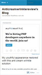 Mobile Screenshot of anticreamwrinklereview.wordpress.com