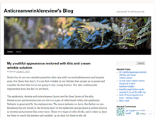 Tablet Screenshot of anticreamwrinklereview.wordpress.com