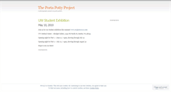 Desktop Screenshot of portapottyproject.wordpress.com