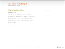 Tablet Screenshot of portapottyproject.wordpress.com