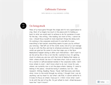 Tablet Screenshot of caffeinuticuniverse.wordpress.com