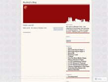 Tablet Screenshot of mcohn2.wordpress.com