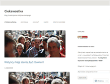 Tablet Screenshot of ciekawostka.wordpress.com