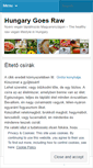 Mobile Screenshot of hungarygoesraw.wordpress.com