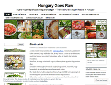 Tablet Screenshot of hungarygoesraw.wordpress.com