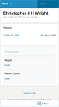 Mobile Screenshot of chrisjhwright.wordpress.com