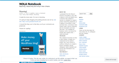 Desktop Screenshot of nolanotebook.wordpress.com