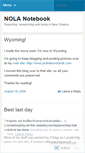 Mobile Screenshot of nolanotebook.wordpress.com