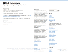 Tablet Screenshot of nolanotebook.wordpress.com