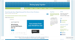 Desktop Screenshot of agingtogether.wordpress.com