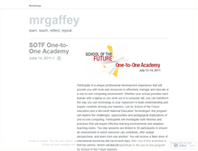 Tablet Screenshot of mrgaffey.wordpress.com