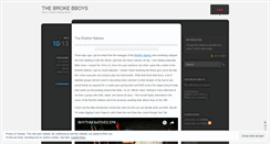 Desktop Screenshot of brokebboys.wordpress.com