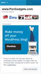 Mobile Screenshot of pangadgets.wordpress.com