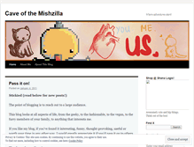Tablet Screenshot of mishzilla.wordpress.com