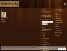 Tablet Screenshot of jdblisspics.wordpress.com