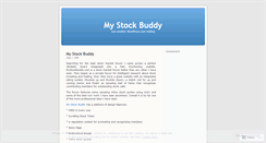 Desktop Screenshot of mystockmarketbuddy.wordpress.com