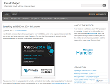 Tablet Screenshot of cloudshaper.wordpress.com