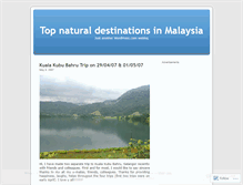 Tablet Screenshot of malaysianatural.wordpress.com