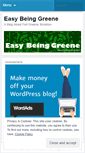 Mobile Screenshot of easybeinggreene.wordpress.com