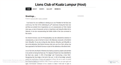 Desktop Screenshot of lionsclubofklhost.wordpress.com