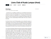 Tablet Screenshot of lionsclubofklhost.wordpress.com