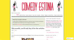 Desktop Screenshot of comedyestonia.wordpress.com